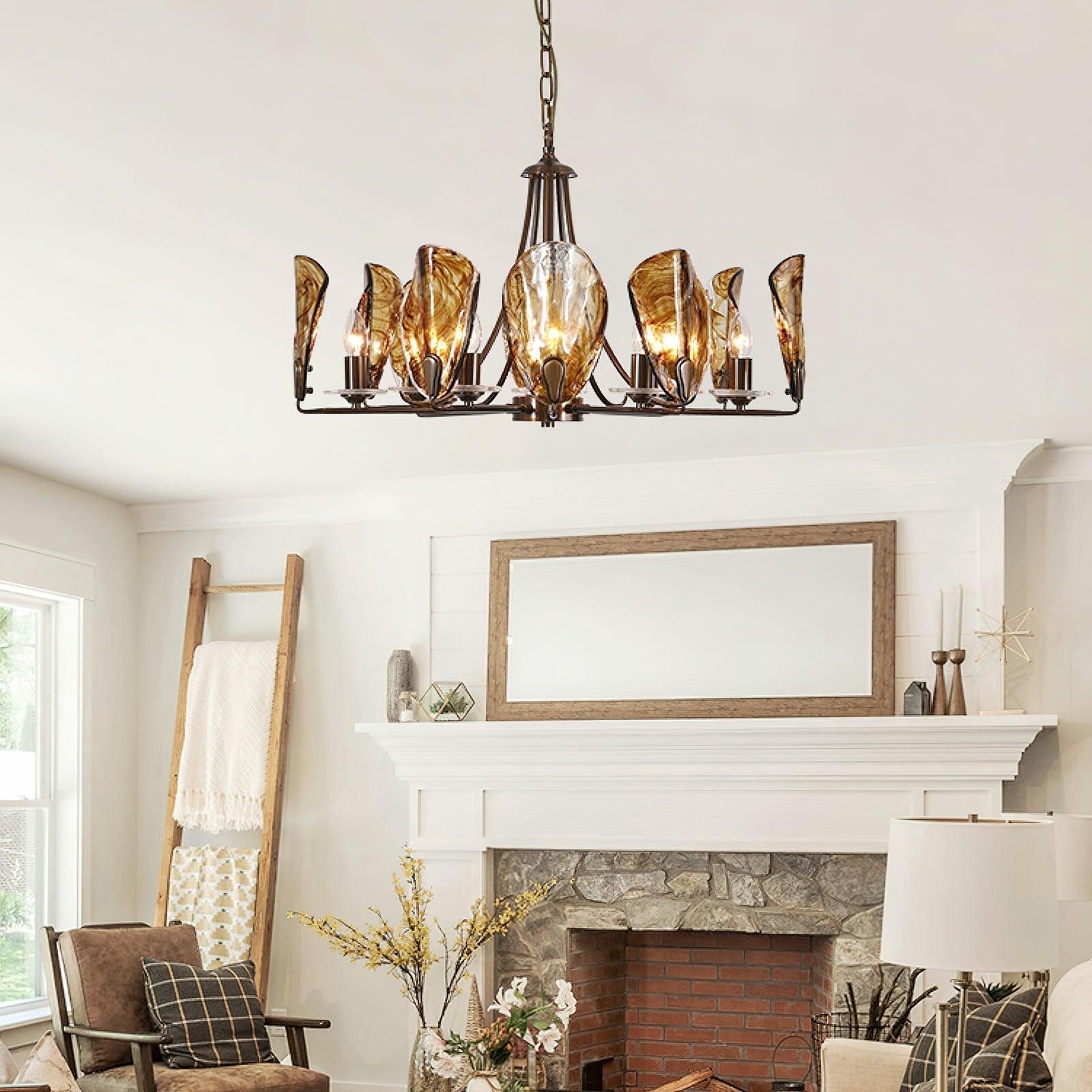 Amber_Shell_Chandelier_2