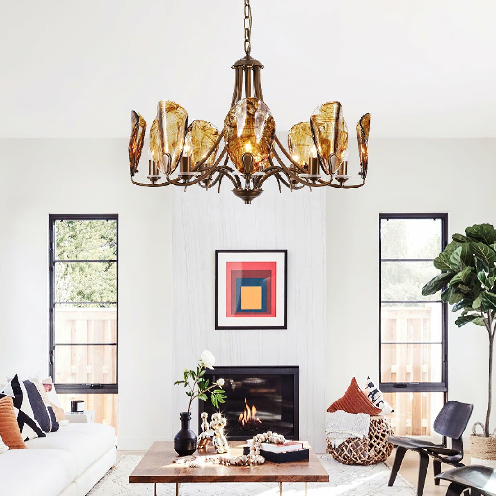 Amber_Shell_Chandelier_3