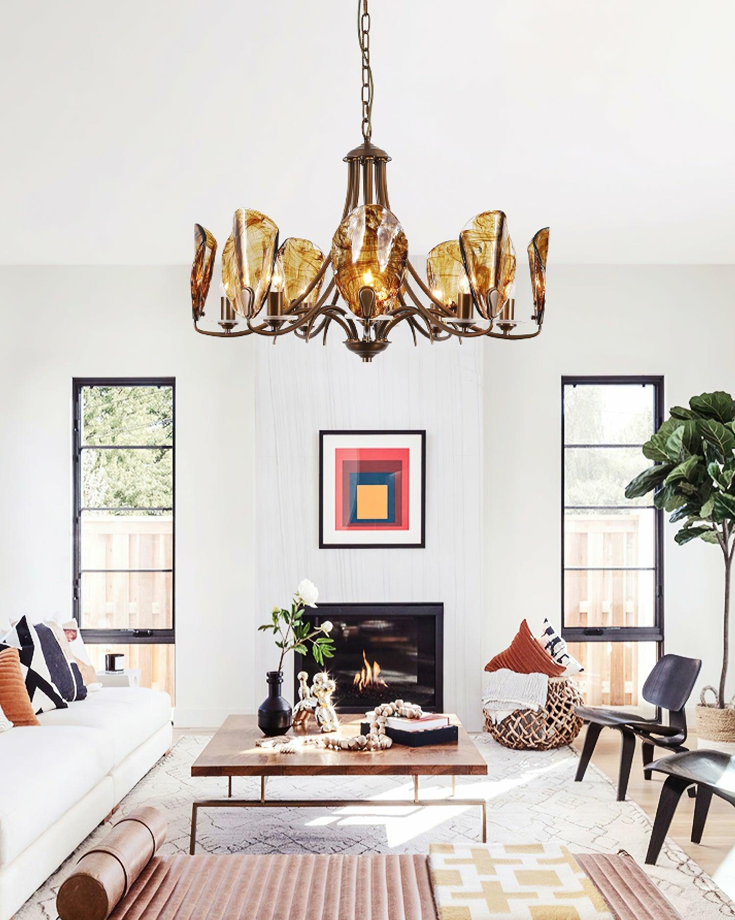 Amber_Shell_Chandelier_4