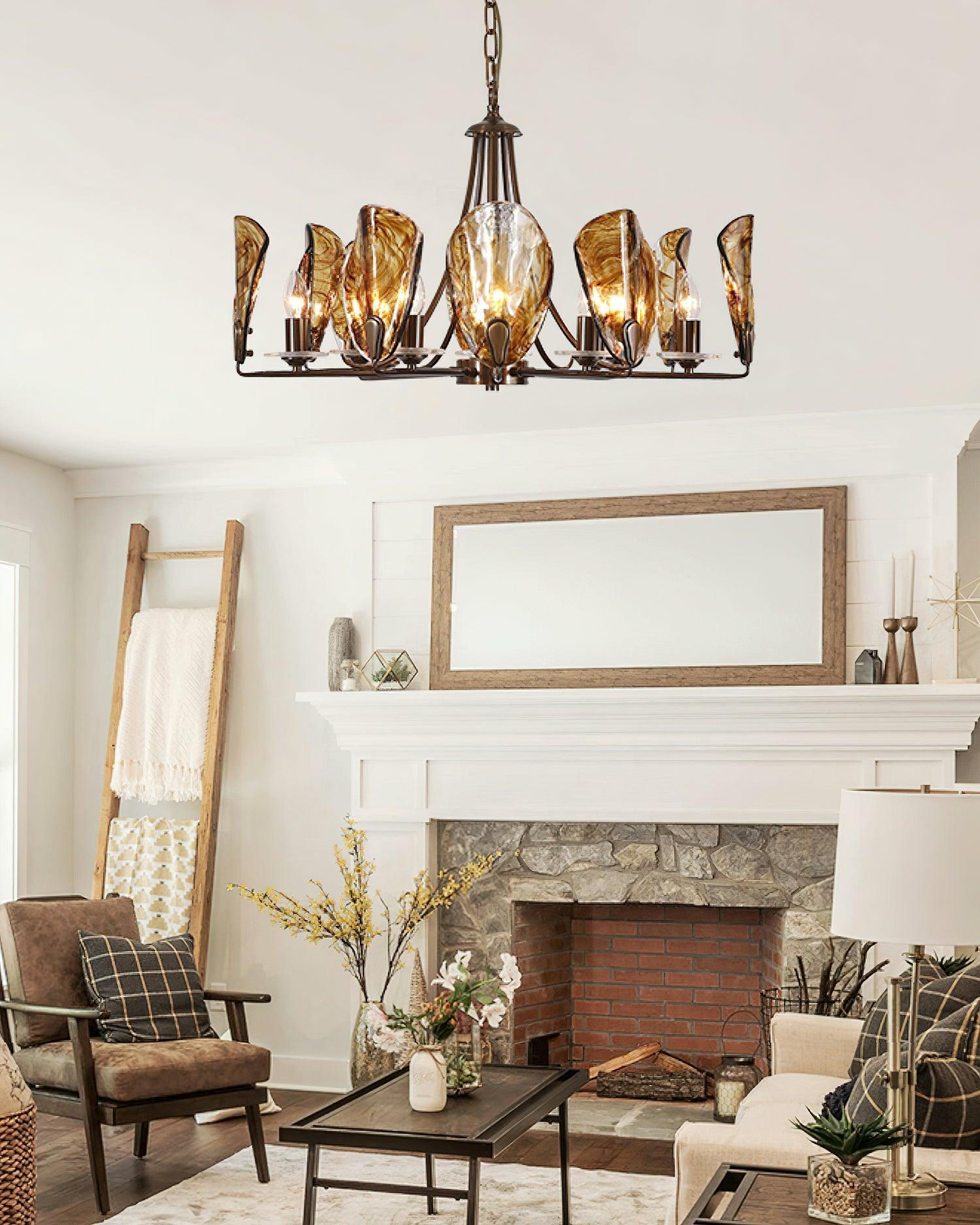Amber_Shell_Chandelier_5