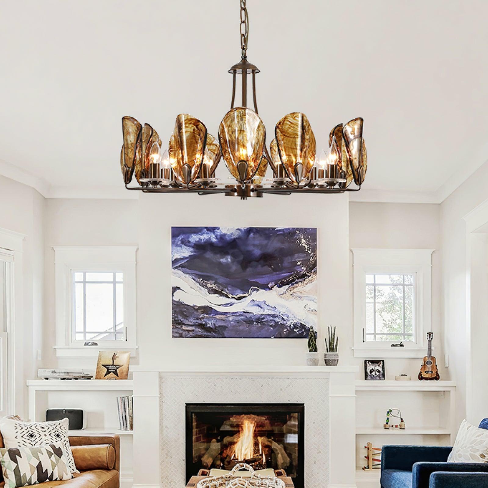 Amber_Shell_Chandelier_6