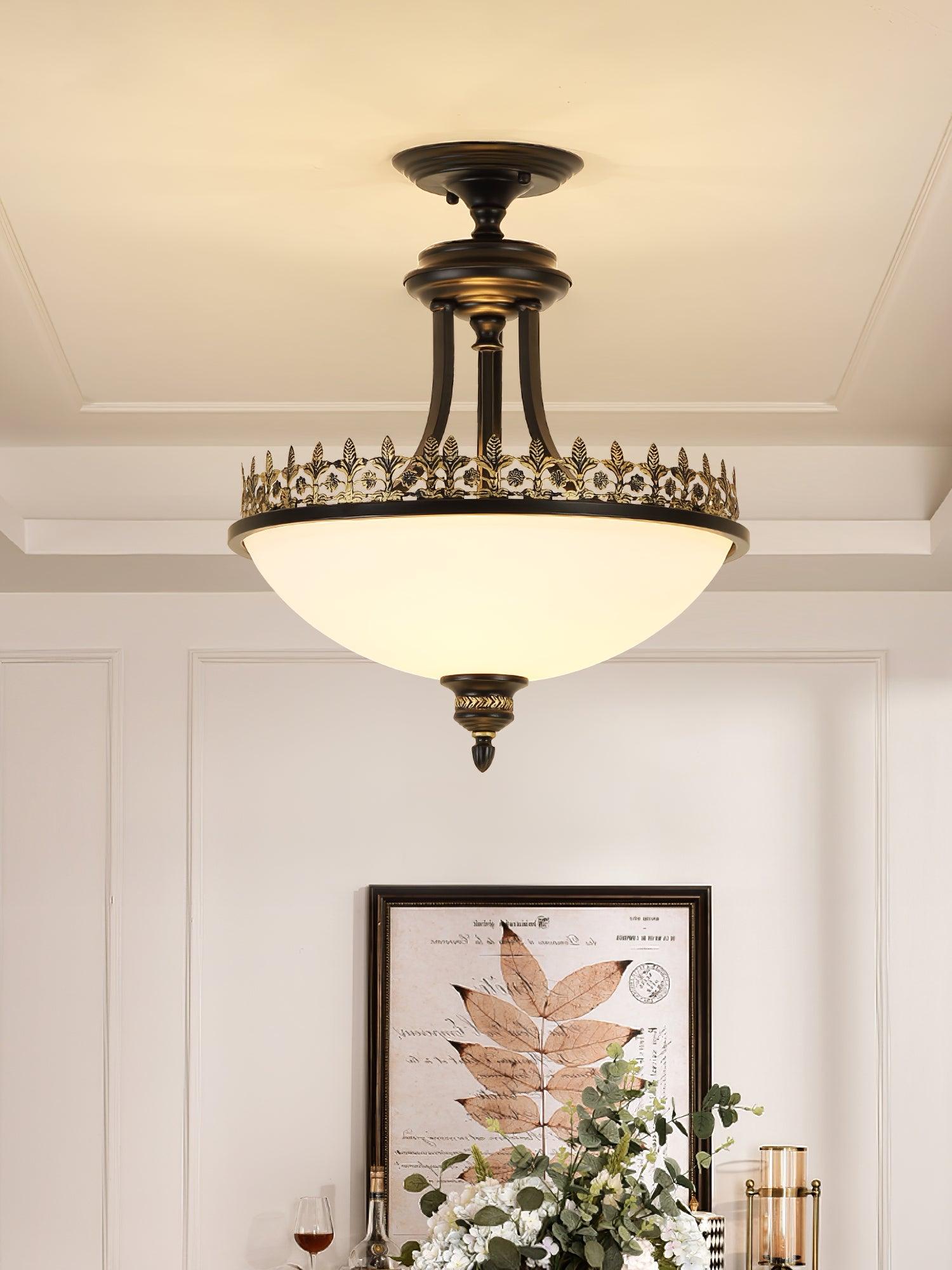 Black_Vintage_Bowl_Frosted_Glass_Ceiling_Light_5