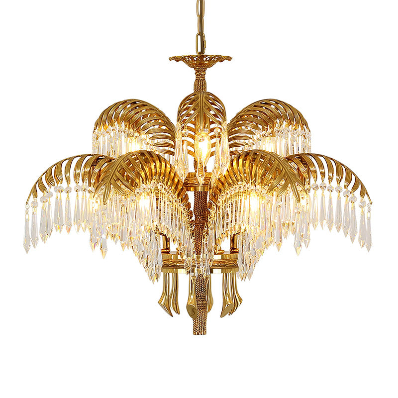 Brass-Palm-Leaf-Crystal-Chandelier-brass_4