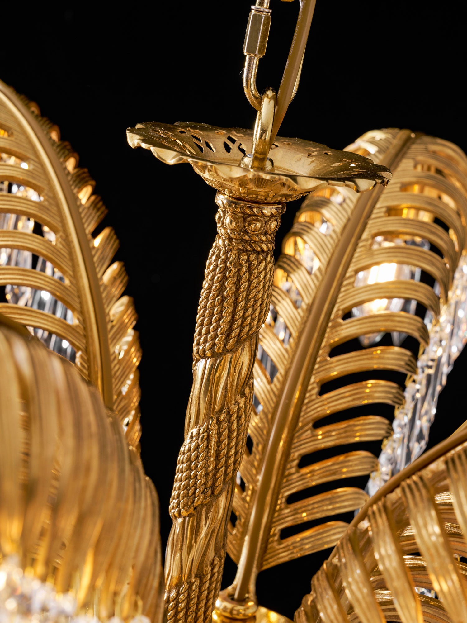 Brass_-Palm_-Leaf_-Crystal_-Chandelier-_9