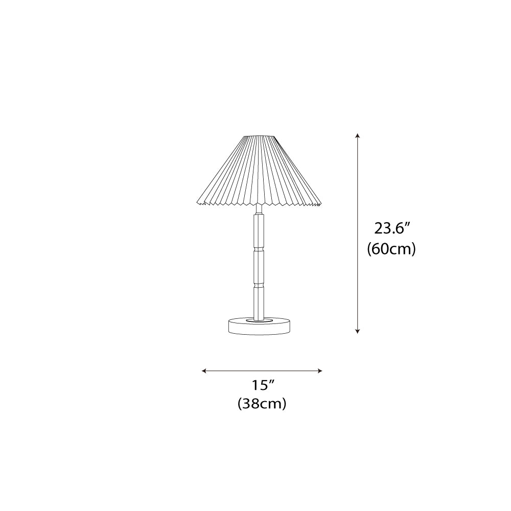 Cone_Pleated_Table_Lamp