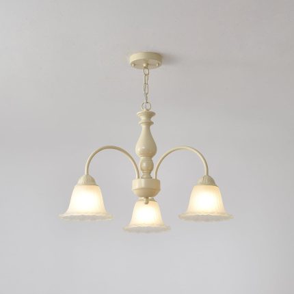 Cream Flower Chandelier