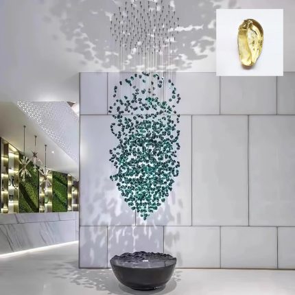 DIY Crystal Stone Chandeliers