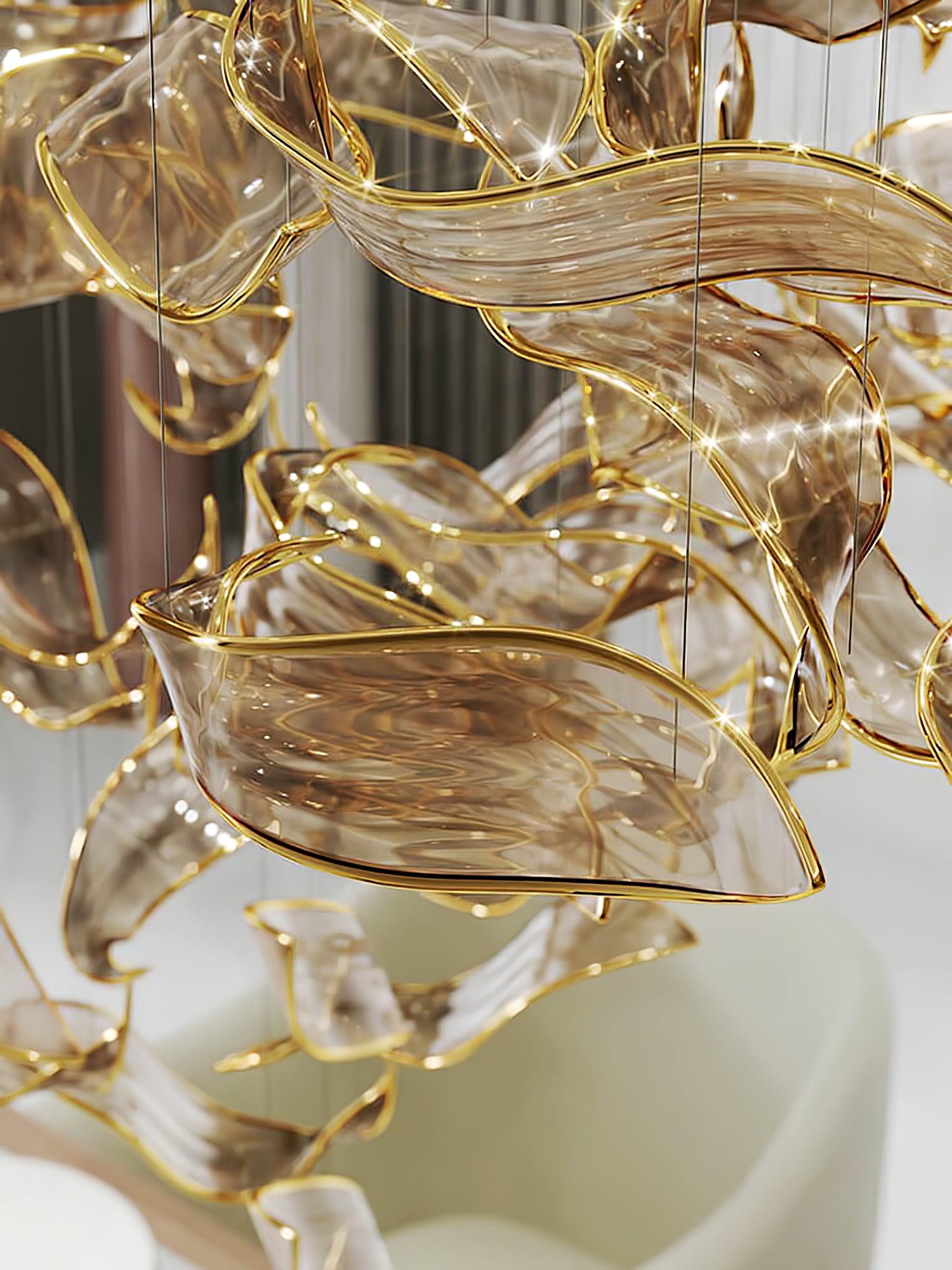 DIY_Fallen_Leaf_Chandelier_4
