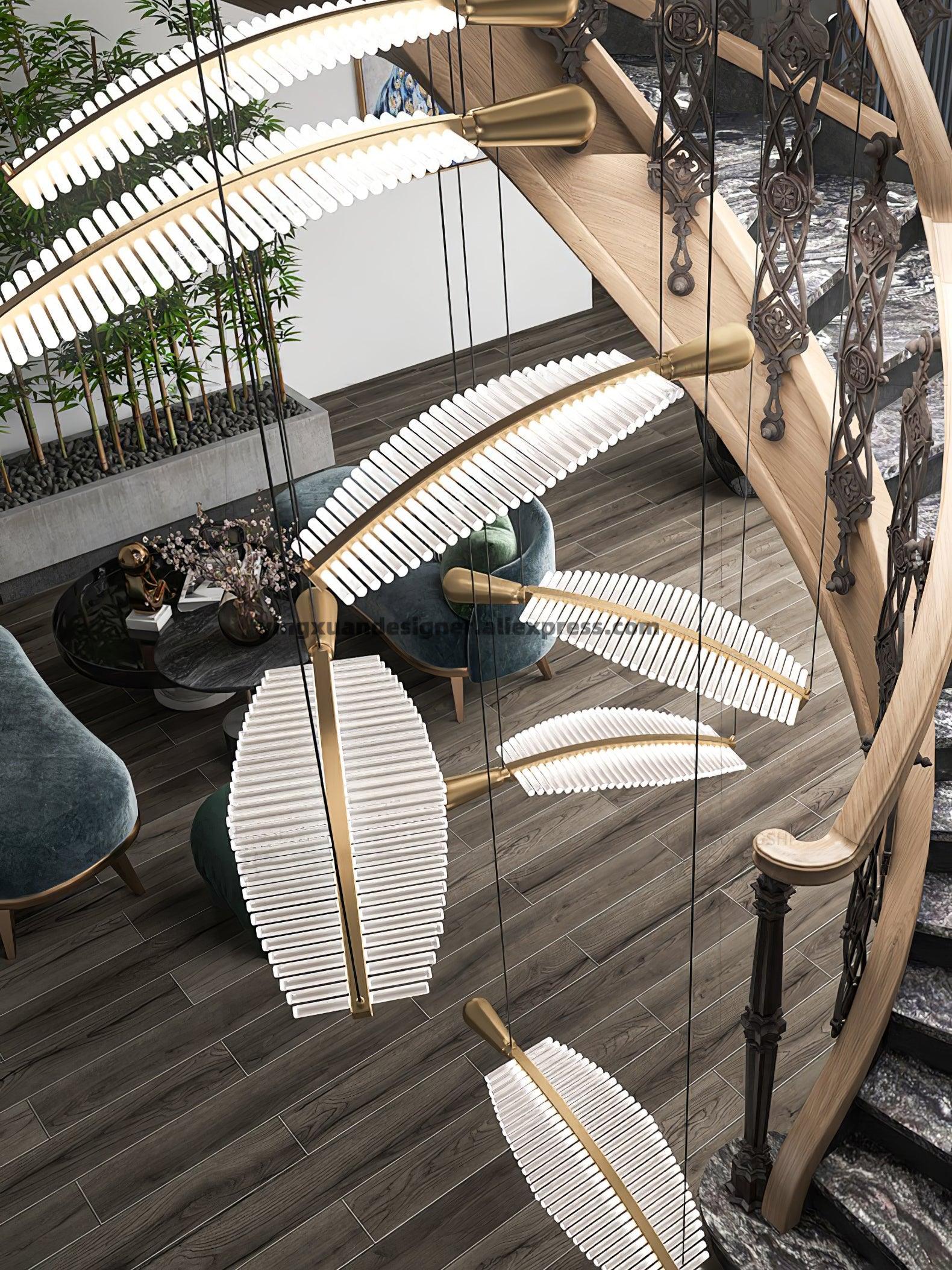 DIY_Leaf_LED_Chandelier_9