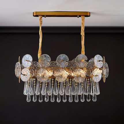 Droplet Copper Chandelier