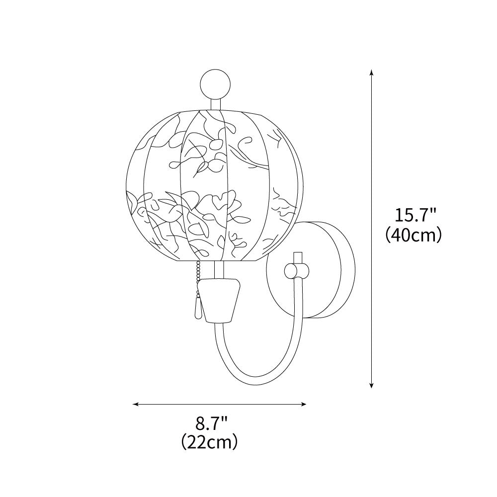 Flower-Ball-Wall-Lamp