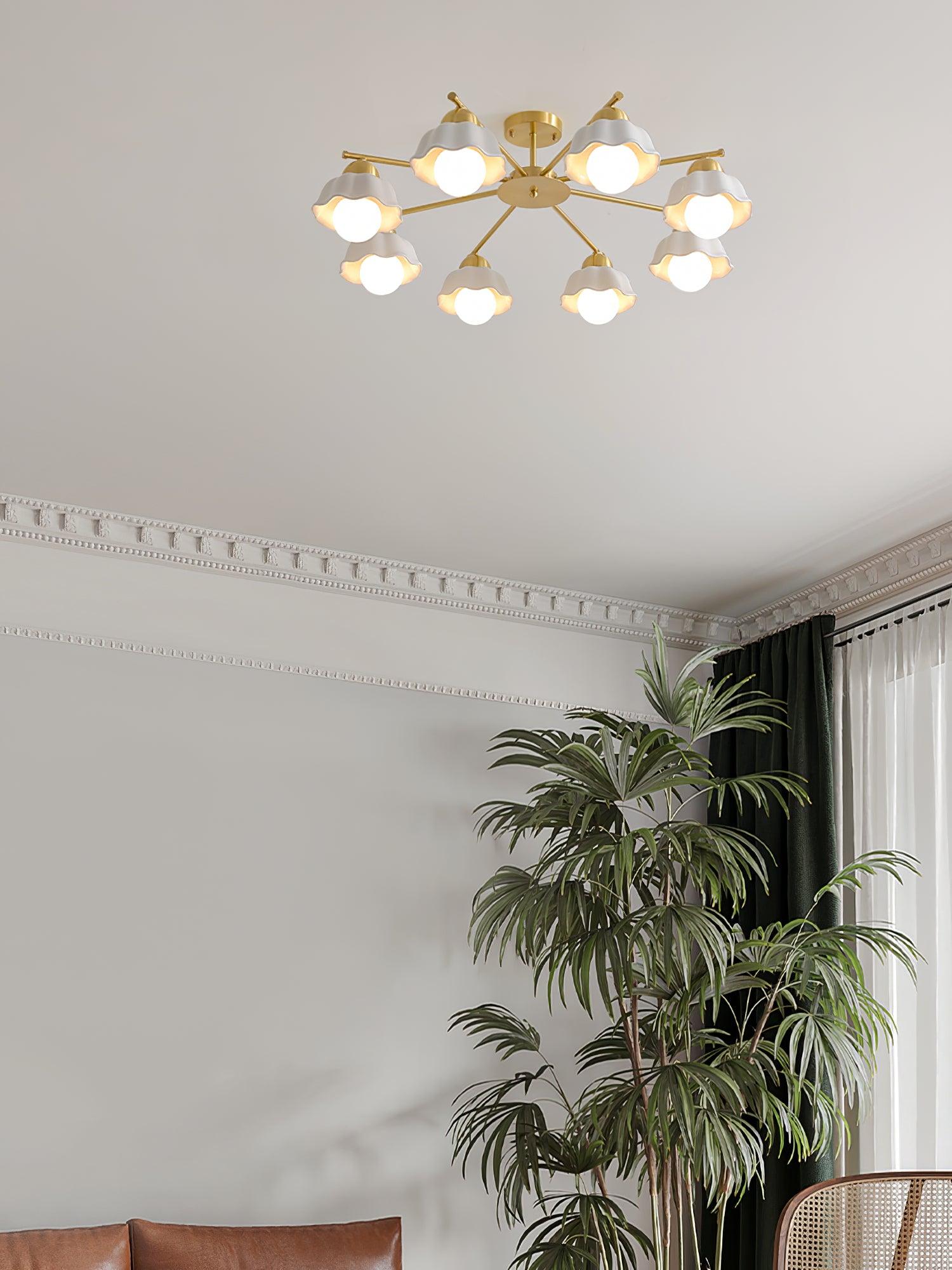 Flower_Shade_Brass_Chandelier_15