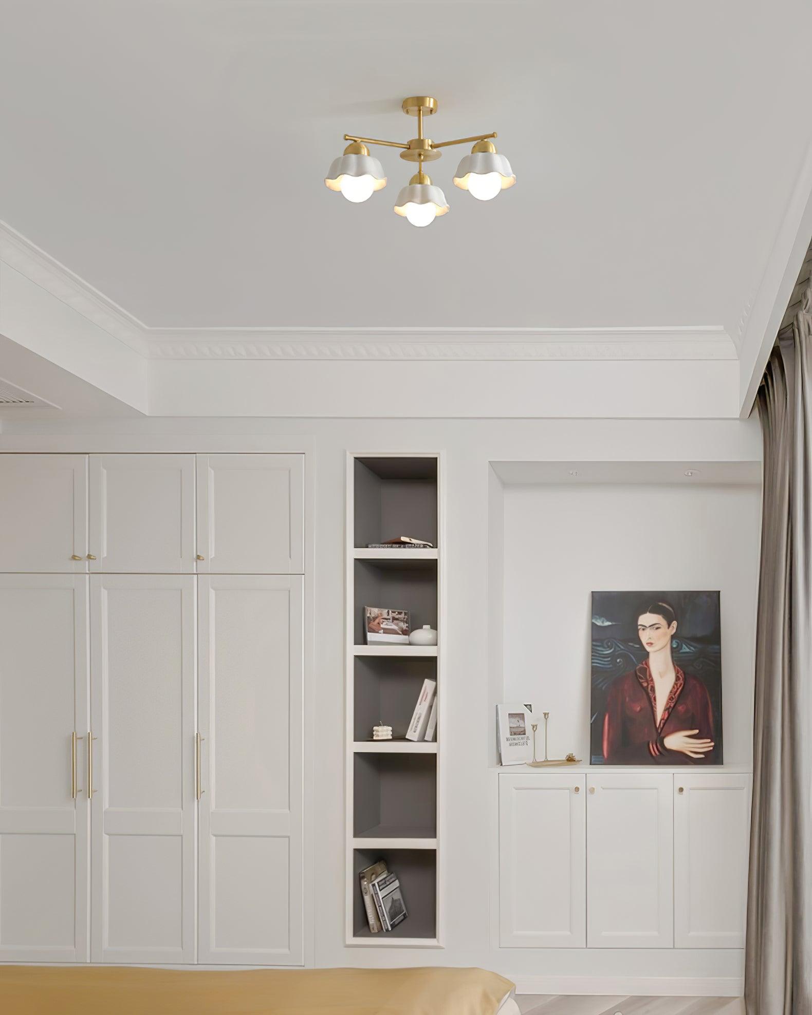 Flower_Shade_Brass_Chandelier_16