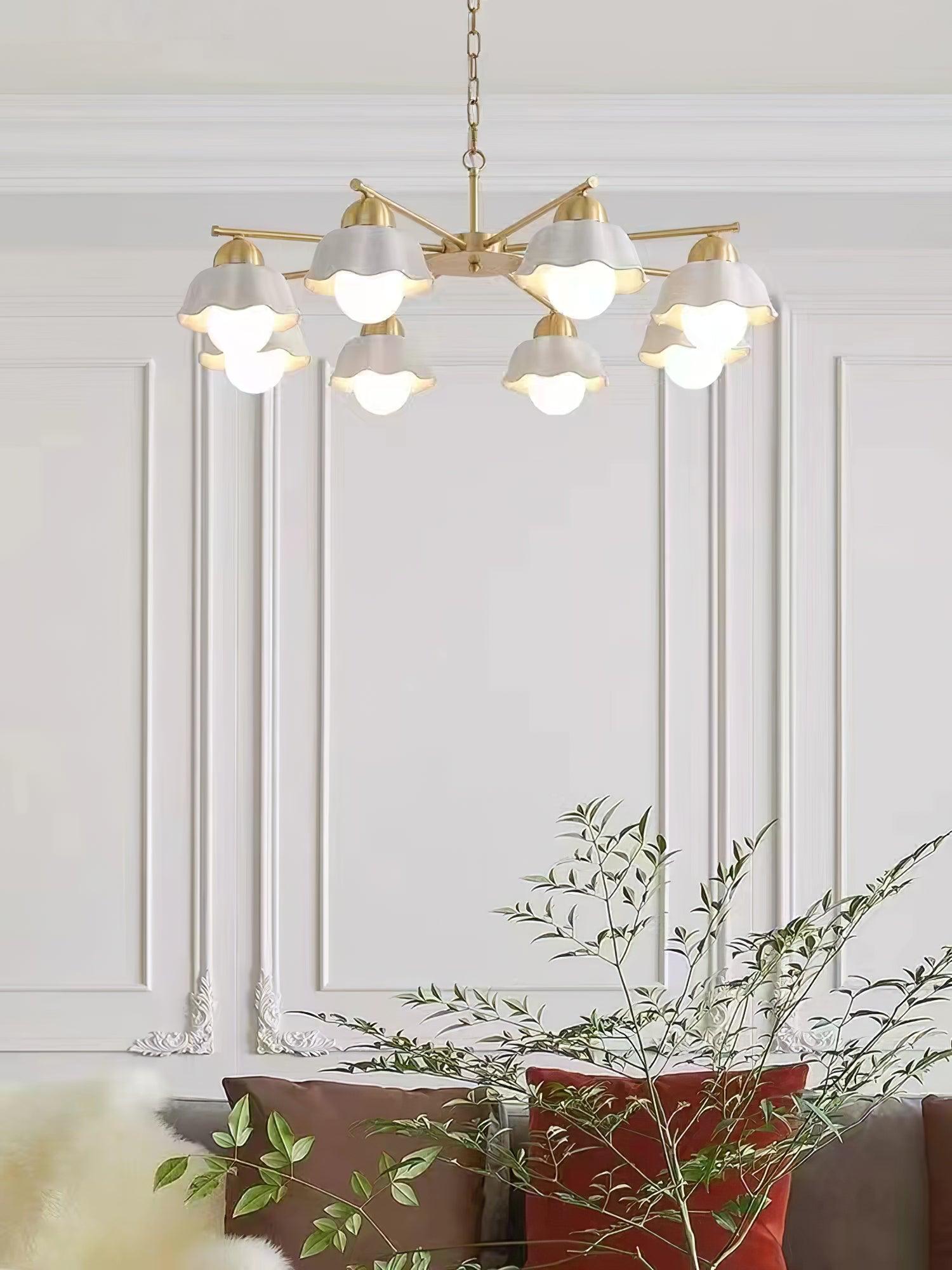 Flower_Shade_Brass_Chandelier_19