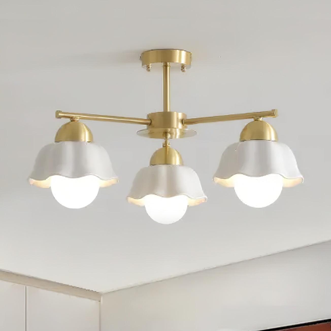 Flower_Shade_Brass_Chandelier_2