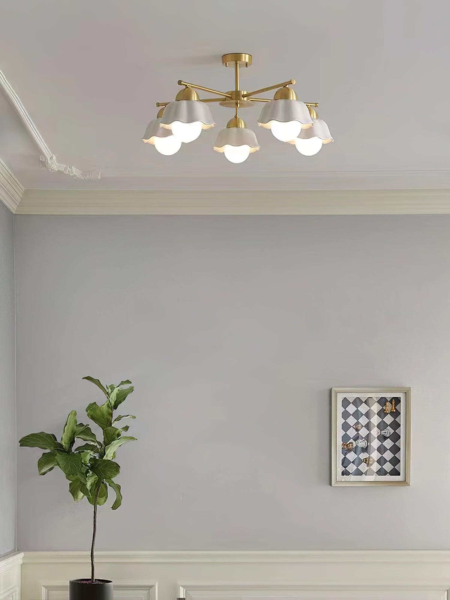 Flower_Shade_Brass_Chandelier_20