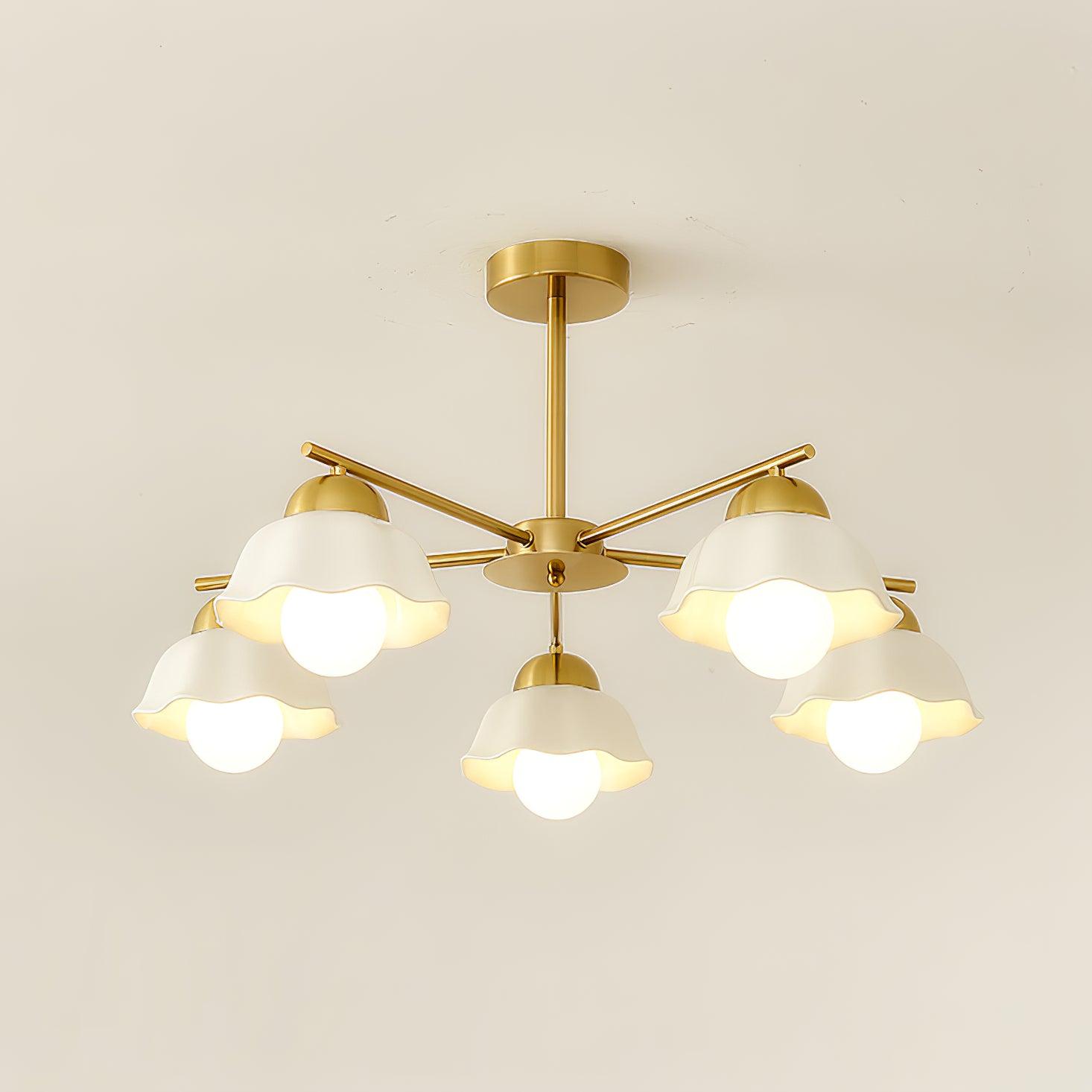 Flower_Shade_Brass_Chandelier_3