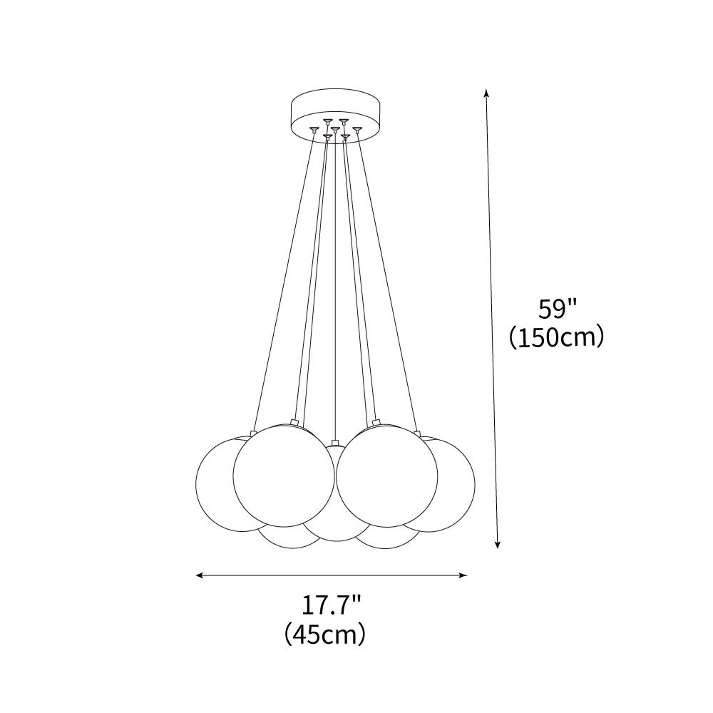 Glass-Cluster-Chandelier