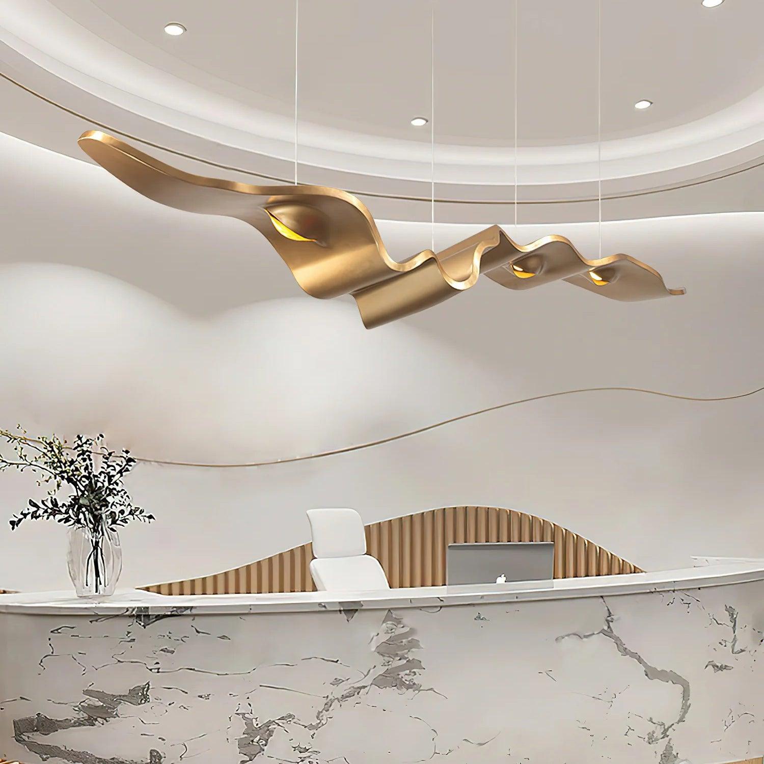 Gold_Ribbon_Chandelier._4