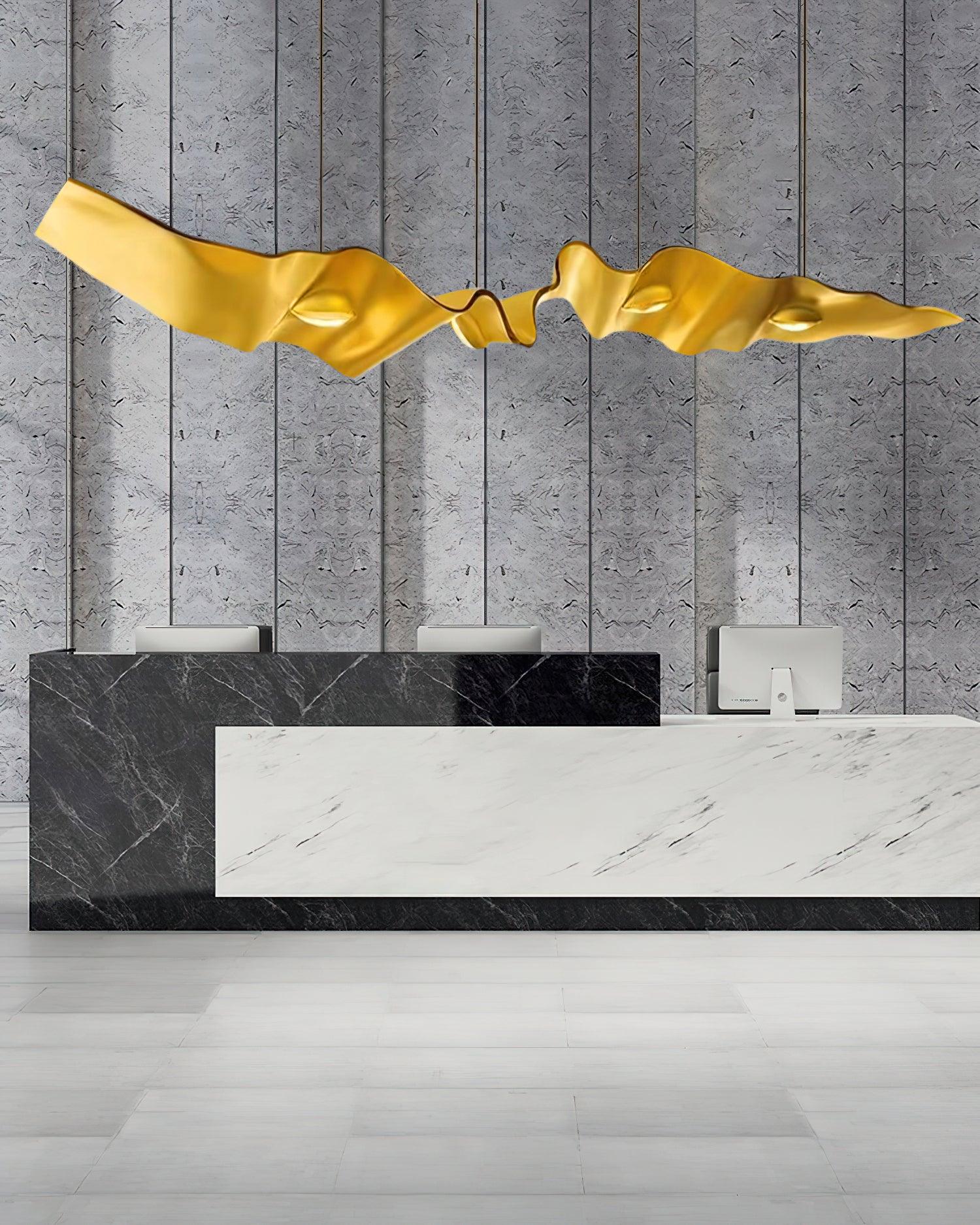 Gold_Ribbon_Chandelier_9