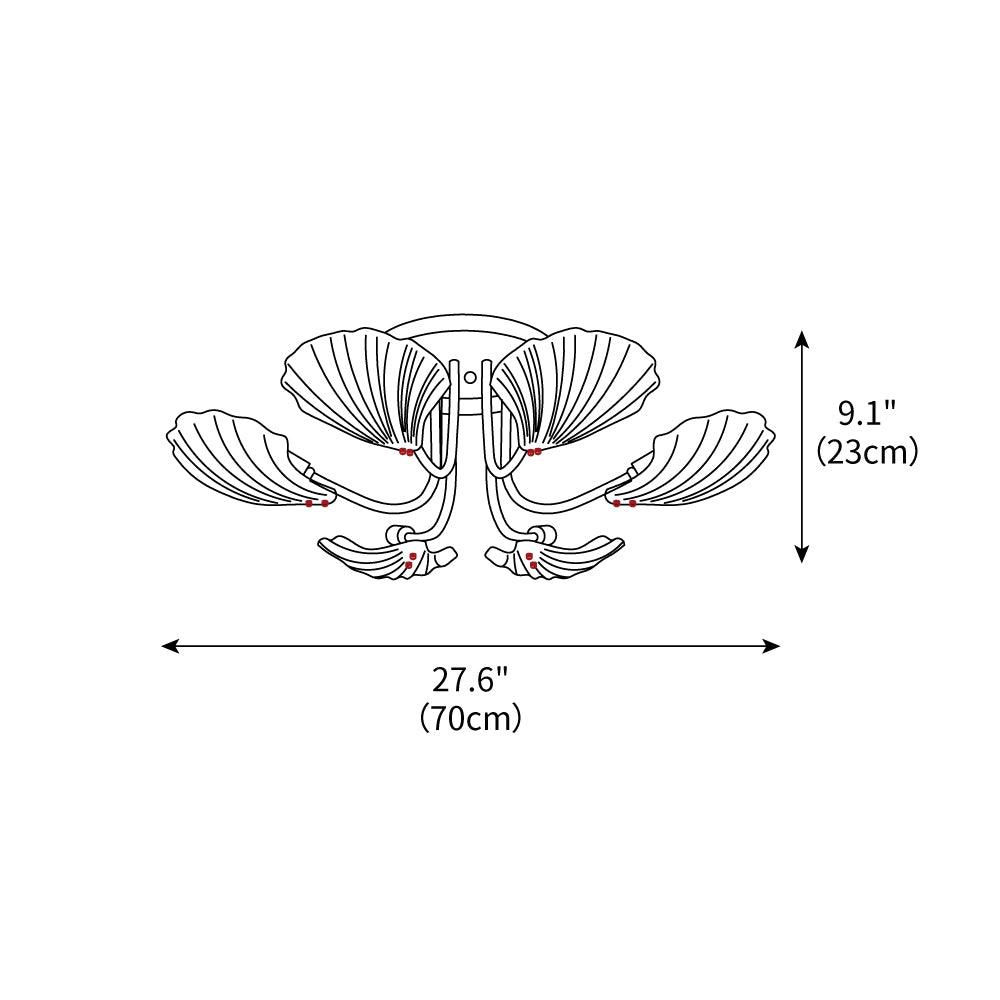 Luxury_Shell_Brass_Ceiling_Lamp