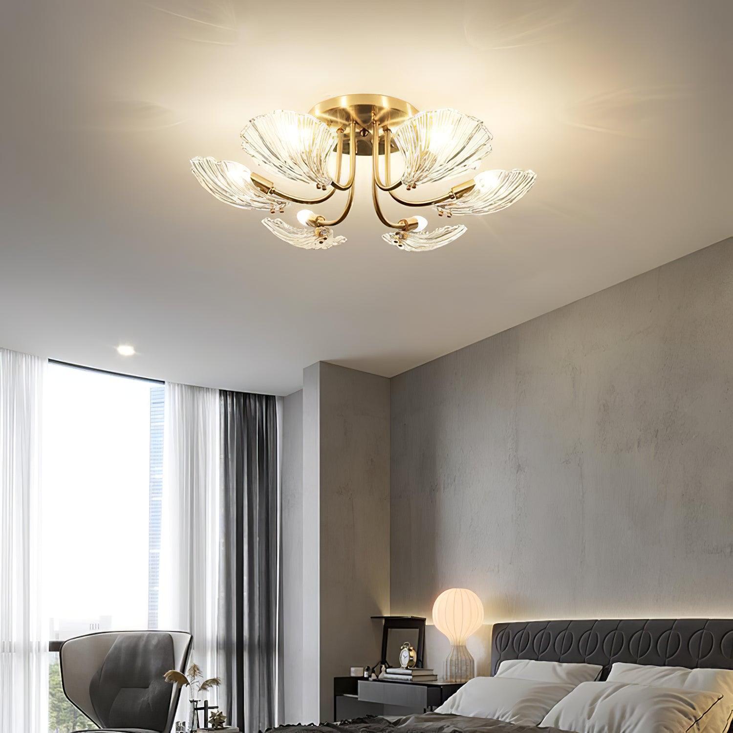 Luxury_Shell_Brass_Ceiling_Lamp_11