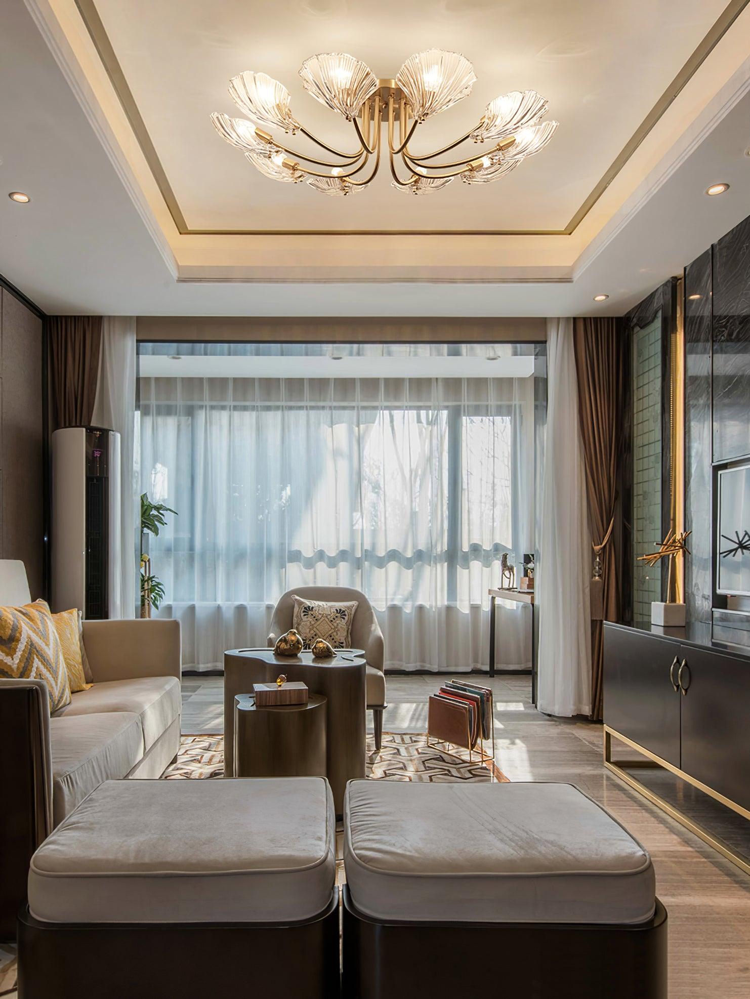 Luxury_Shell_Brass_Ceiling_Lamp_15