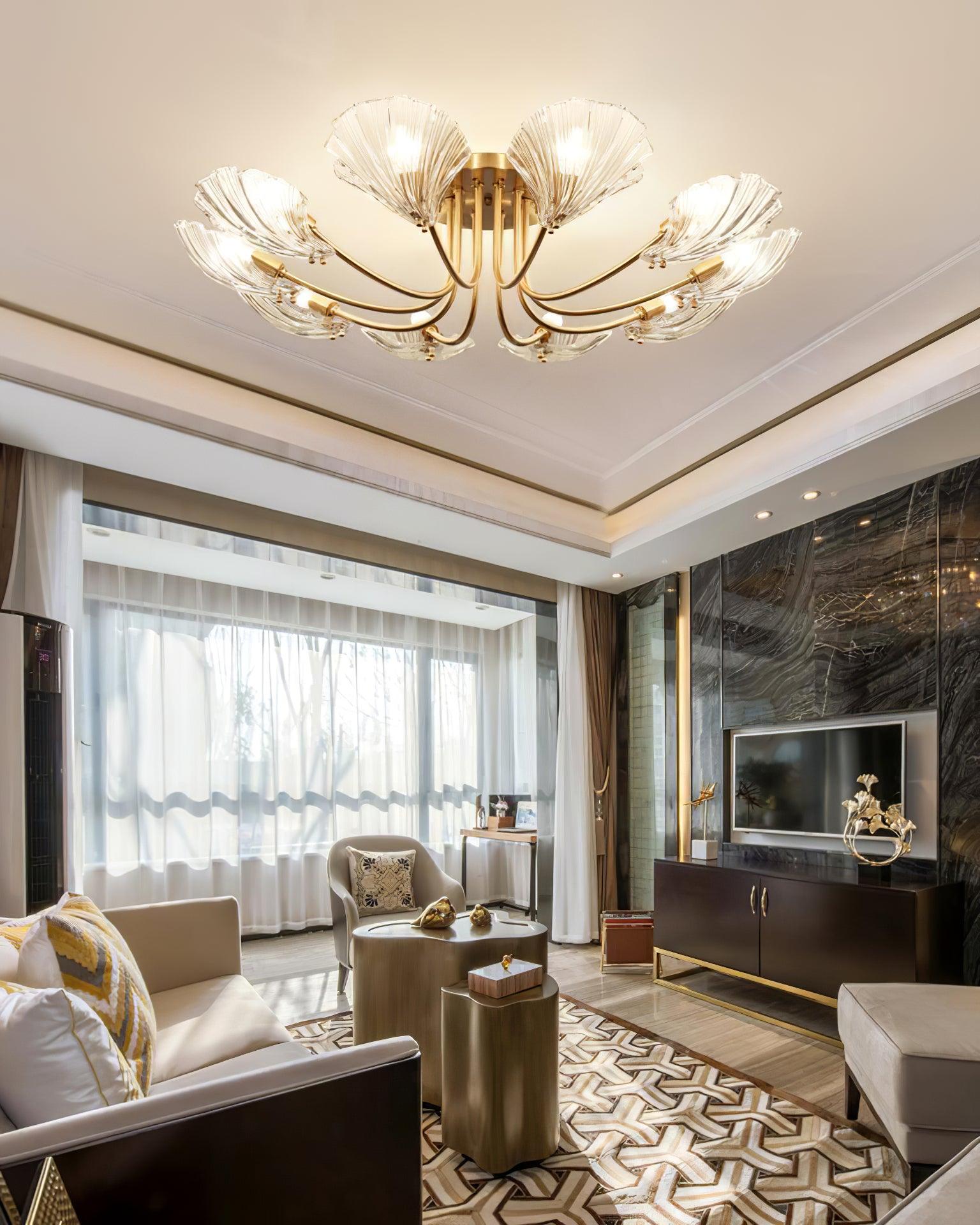 Luxury_Shell_Brass_Ceiling_Lamp_16
