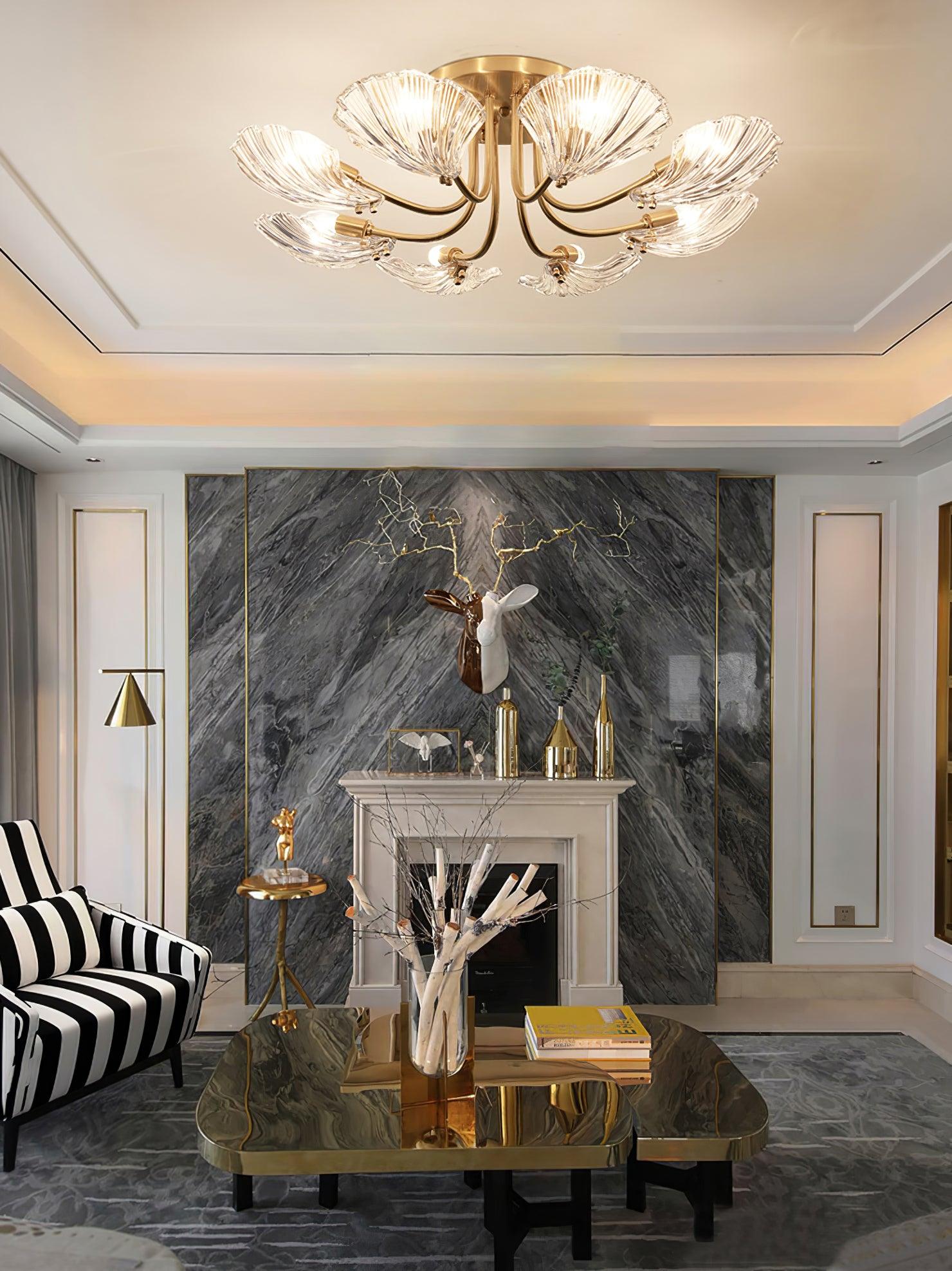 Luxury_Shell_Brass_Ceiling_Lamp_17
