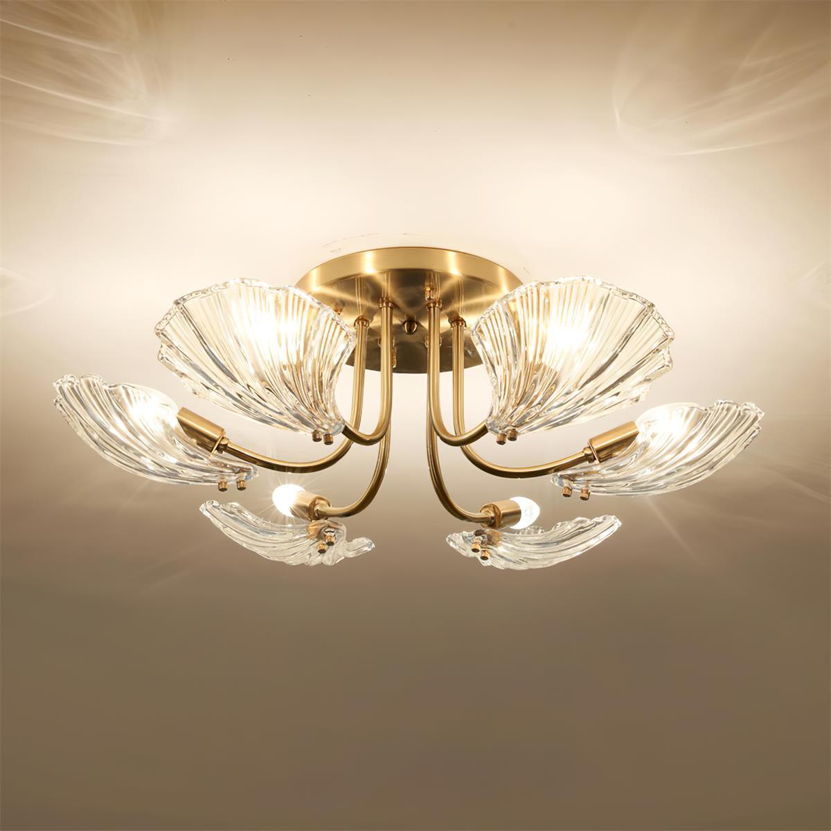 Luxury_Shell_Brass_Ceiling_Lamp_3
