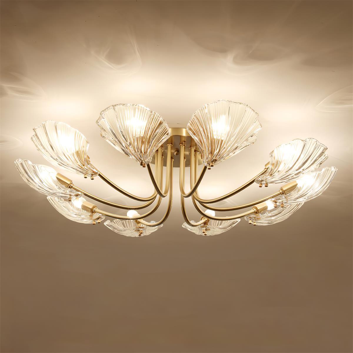 Luxury_Shell_Brass_Ceiling_Lamp_5