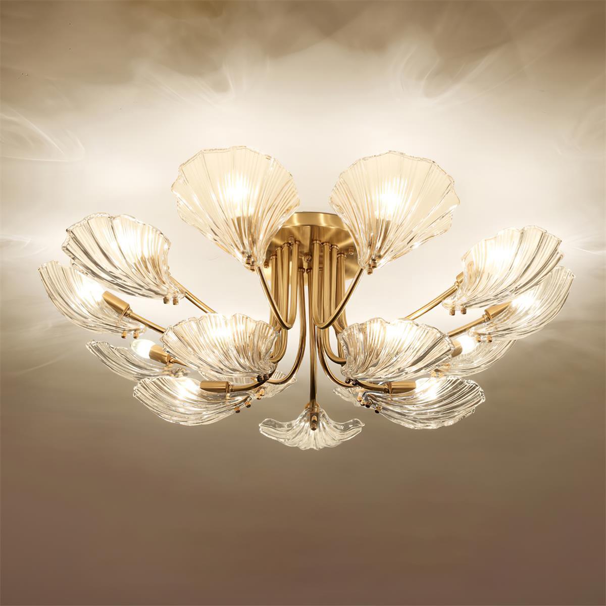 Luxury_Shell_Brass_Ceiling_Lamp_6