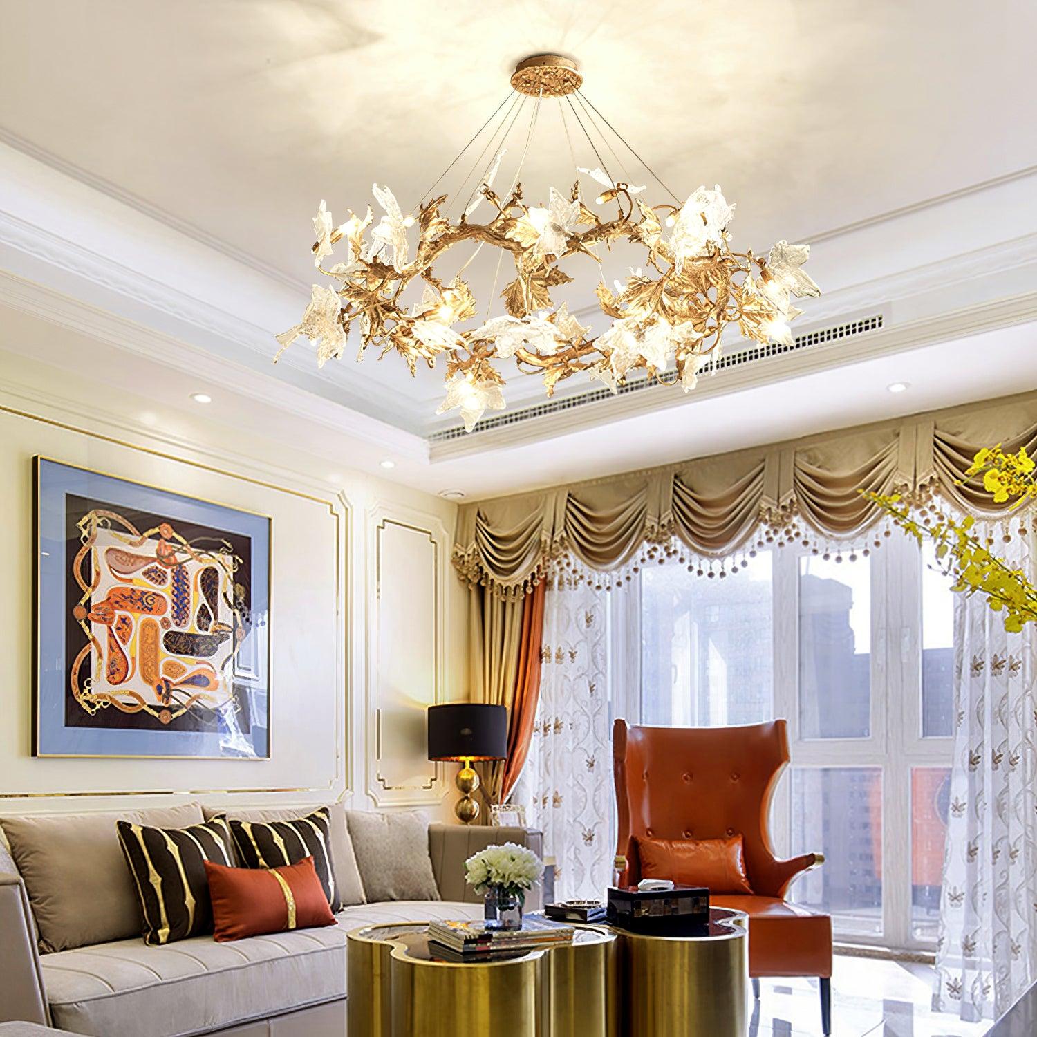 Maple_Leaf_Brass_Chandelier_2