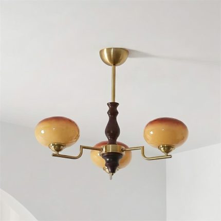 Gildora Caramel Glass Chandelier