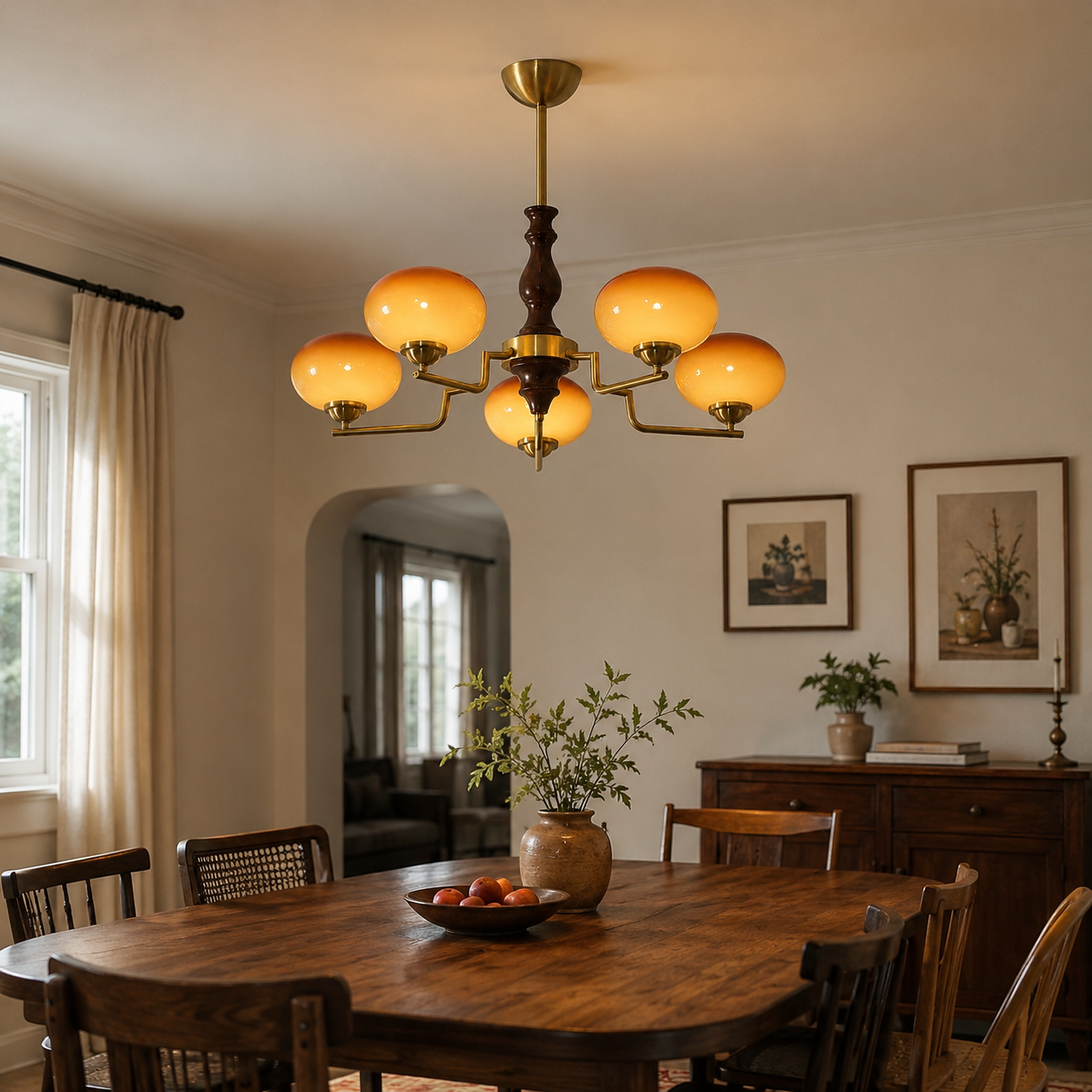 Mooiehome_Gildora_Caramel_Glass_Chandelier_6