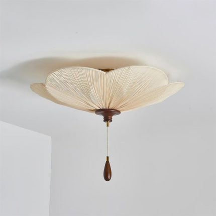 Orlaya Pleated Lotus Ceiling Light