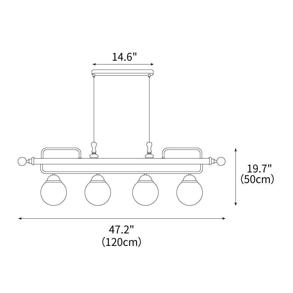 Quad-Sphere-Chandelier