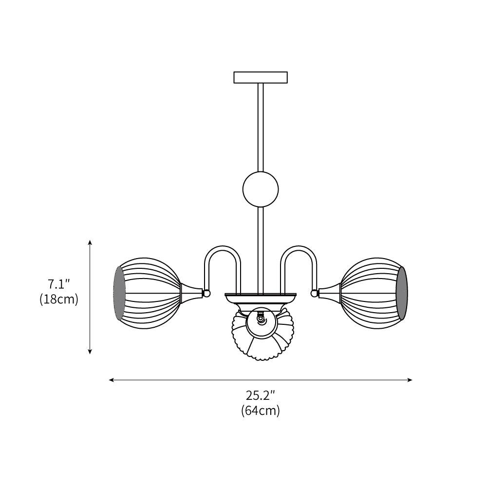 Sculptural_Glass_Ribbed_Chandelier_7