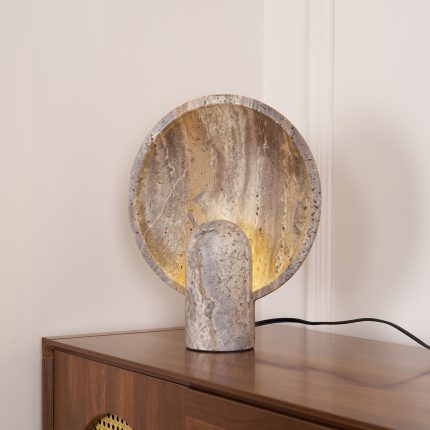 Stone Table Lamp 11.8"