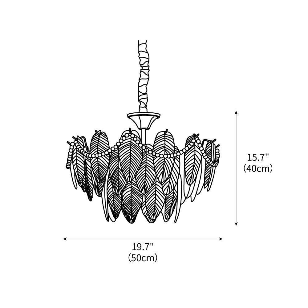 Texture-Glass-Leaf-Chandelier