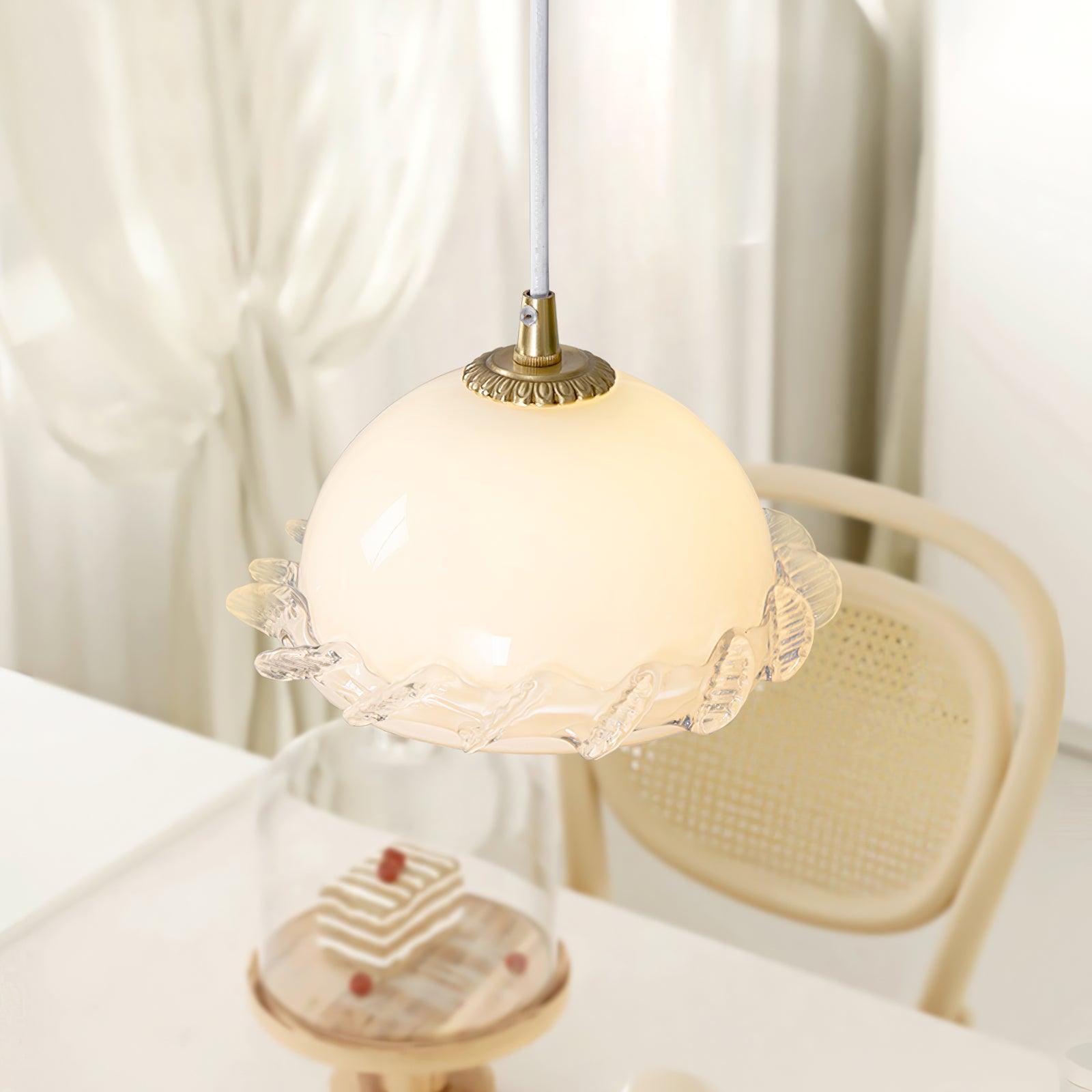 White_Glass_Antique_French_Pendant_Light_2