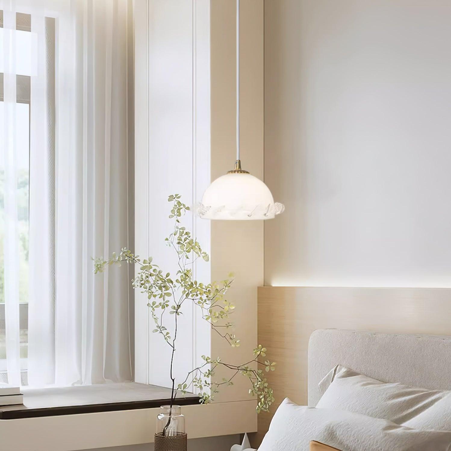 White_Glass_Antique_French_Pendant_Light_3