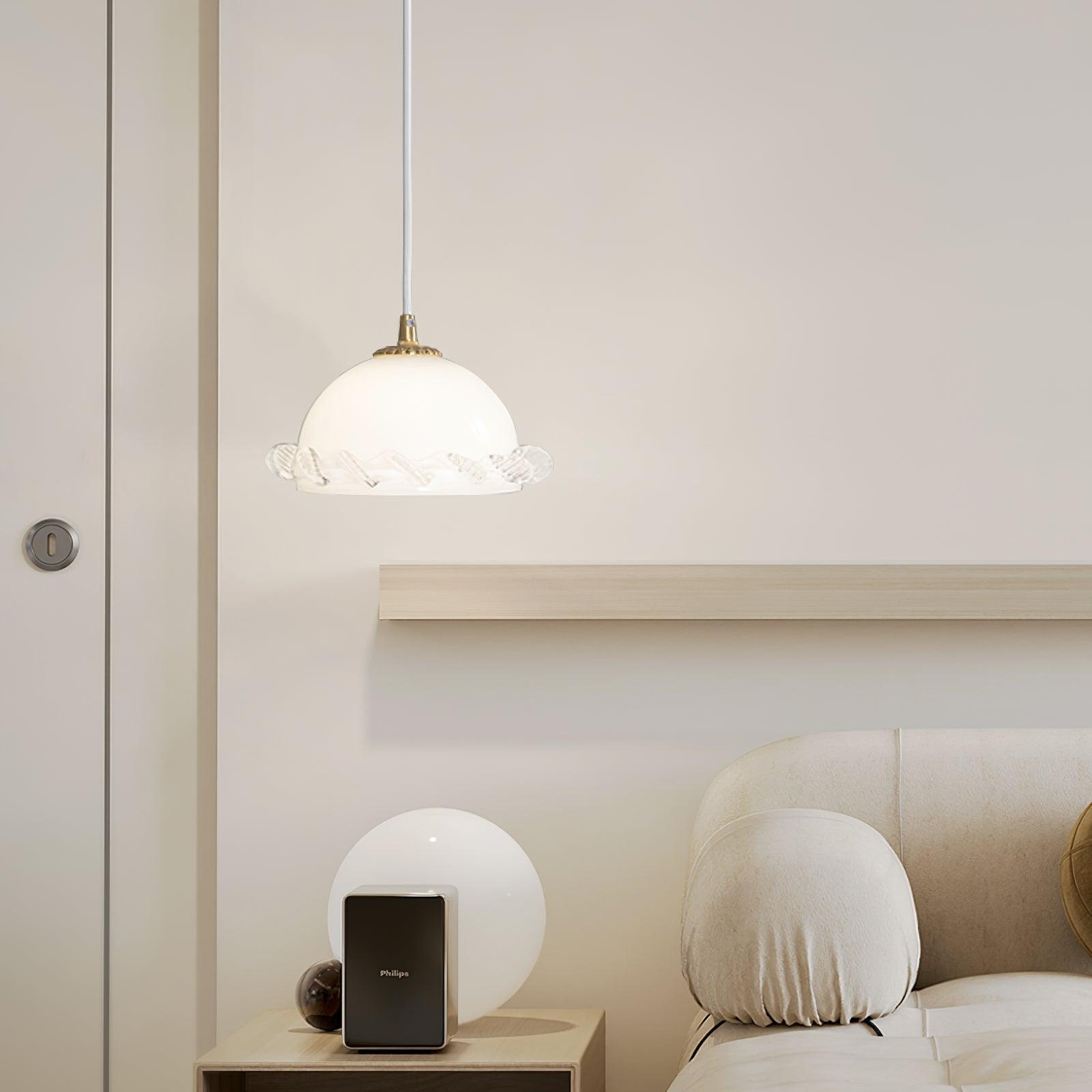 White_Glass_Antique_French_Pendant_Light_4