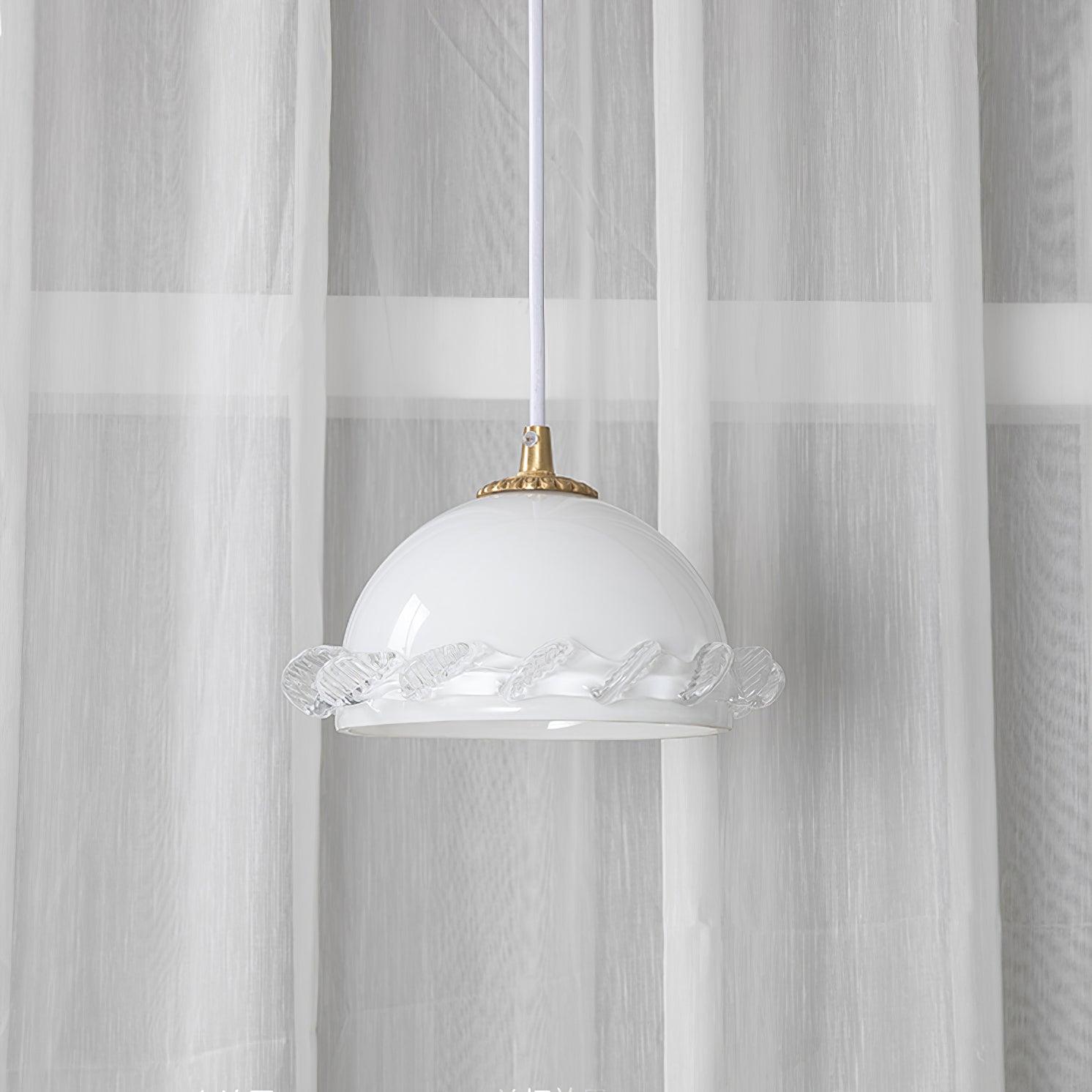 White_Glass_Antique_French_Pendant_Light_8