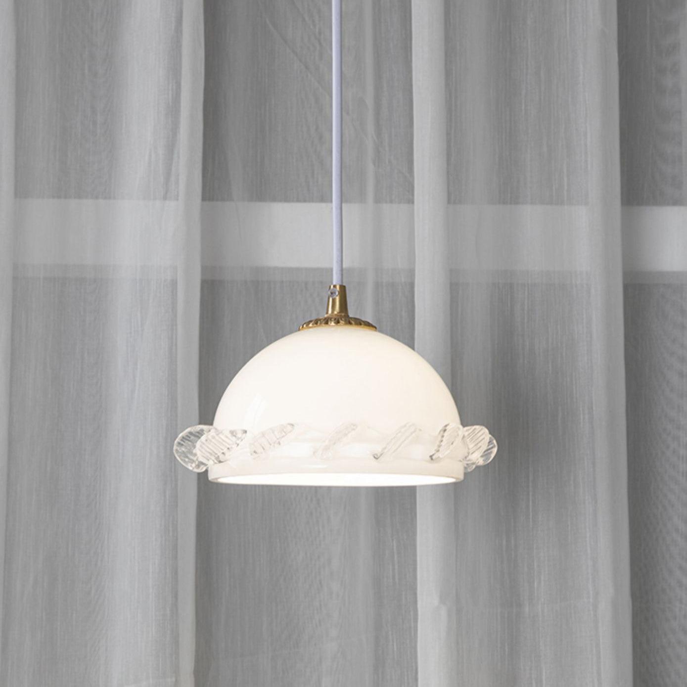 White_Glass_Antique_French_Pendant_Light_9