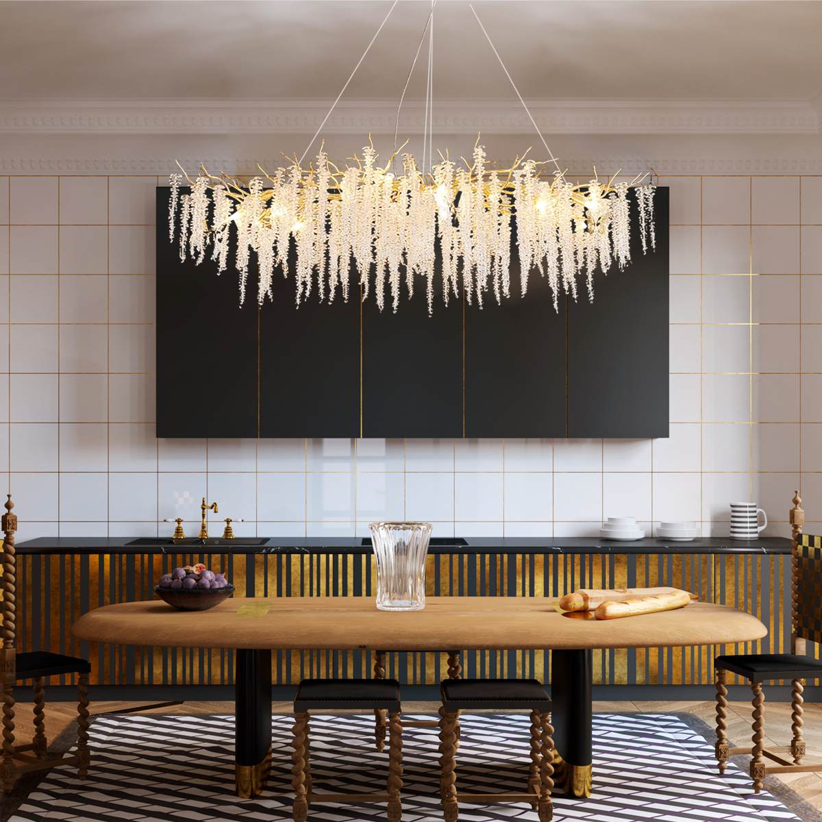 Wisteria_Flower_Crystal_Chandelier_3