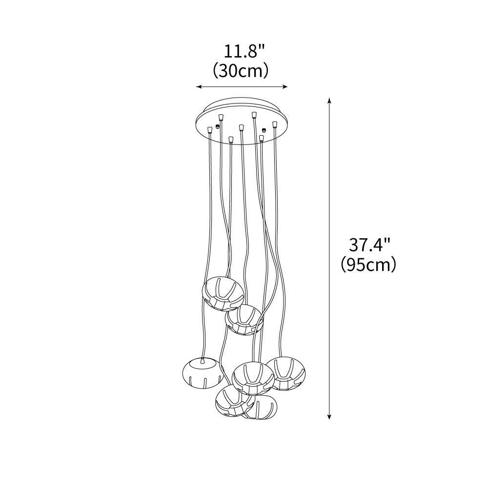 Wood-Pumpkin-Cluster-Chandelier-3